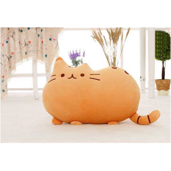 Cute Stuffed Brown Cat Plush Animal Soft Toy